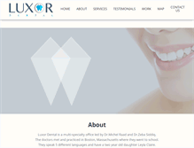 Tablet Screenshot of luxor-dental.com